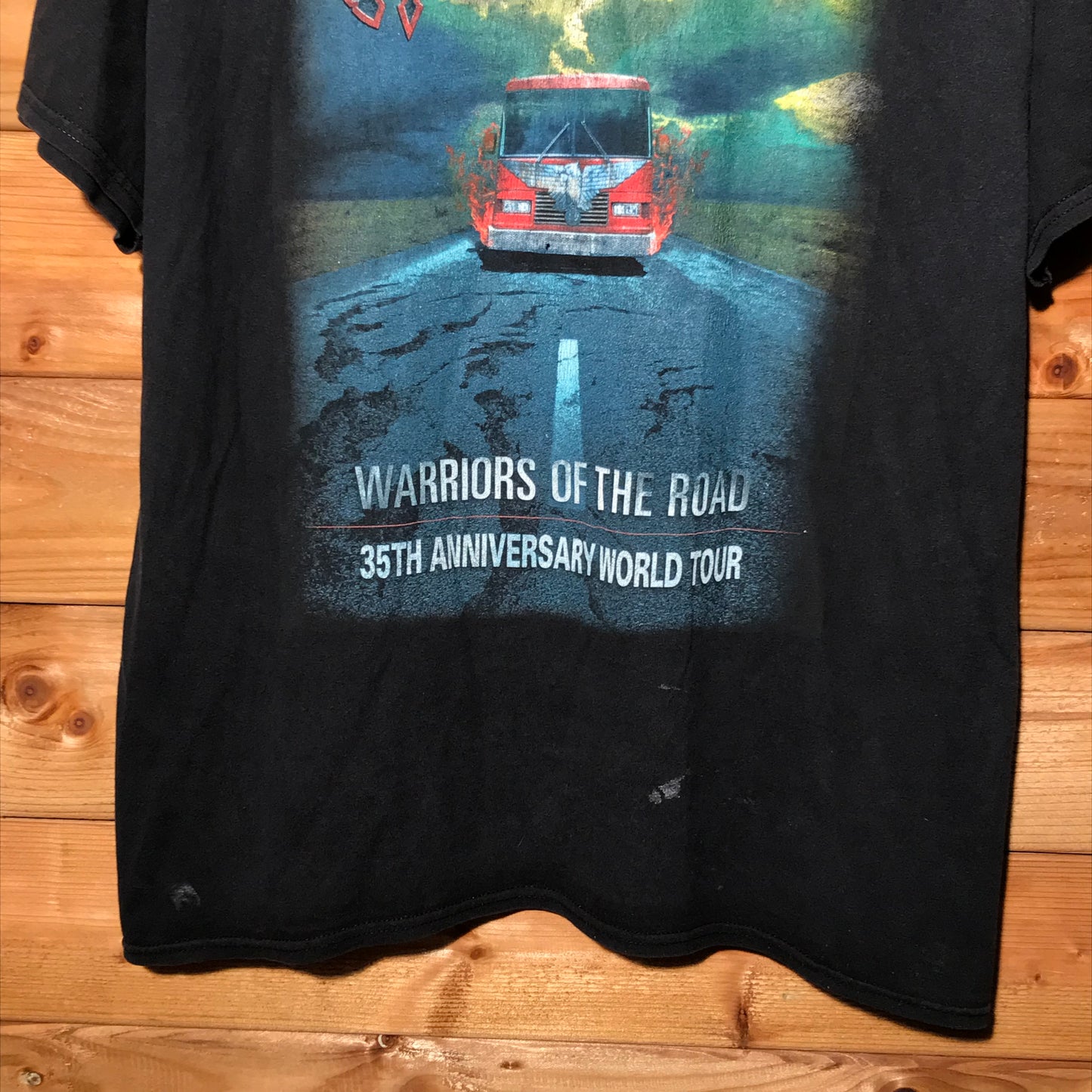 Saxon Warriors of the Road tour t shirt