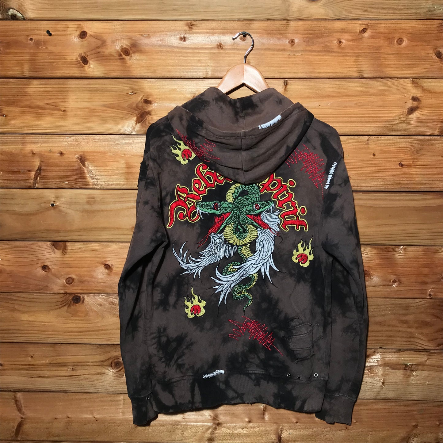 Rebel Spirit Snakes zip up hoodie