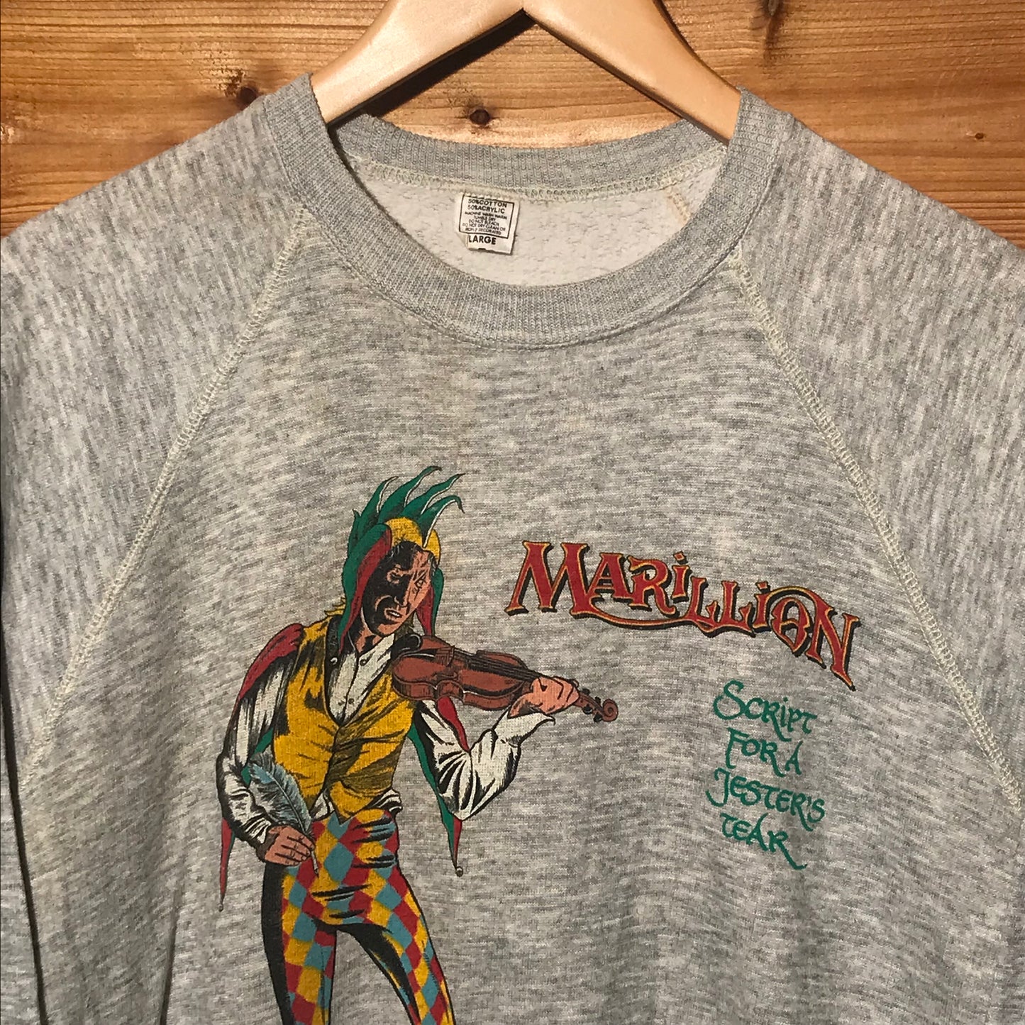 1983 Marillion Script for a Jesters Tear sweatshirt