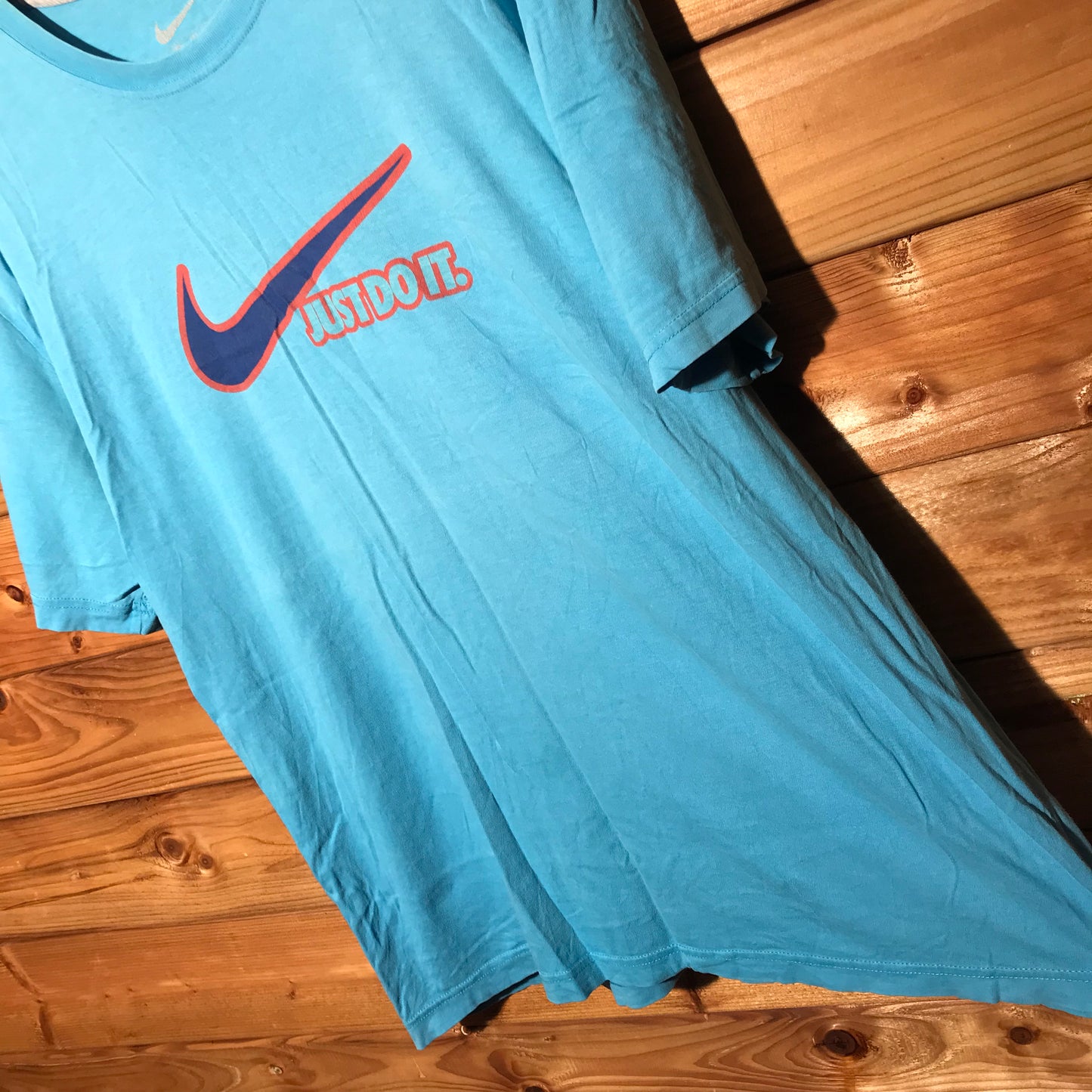 Nike Swoosh and Slogan logo t shirt