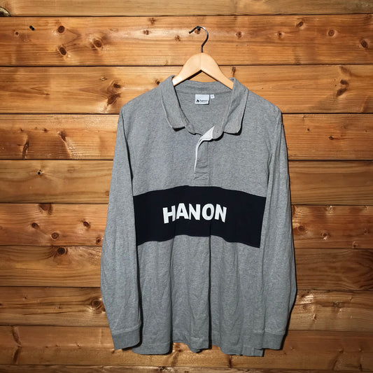 Hanon Spellout long sleeve polo t shirt