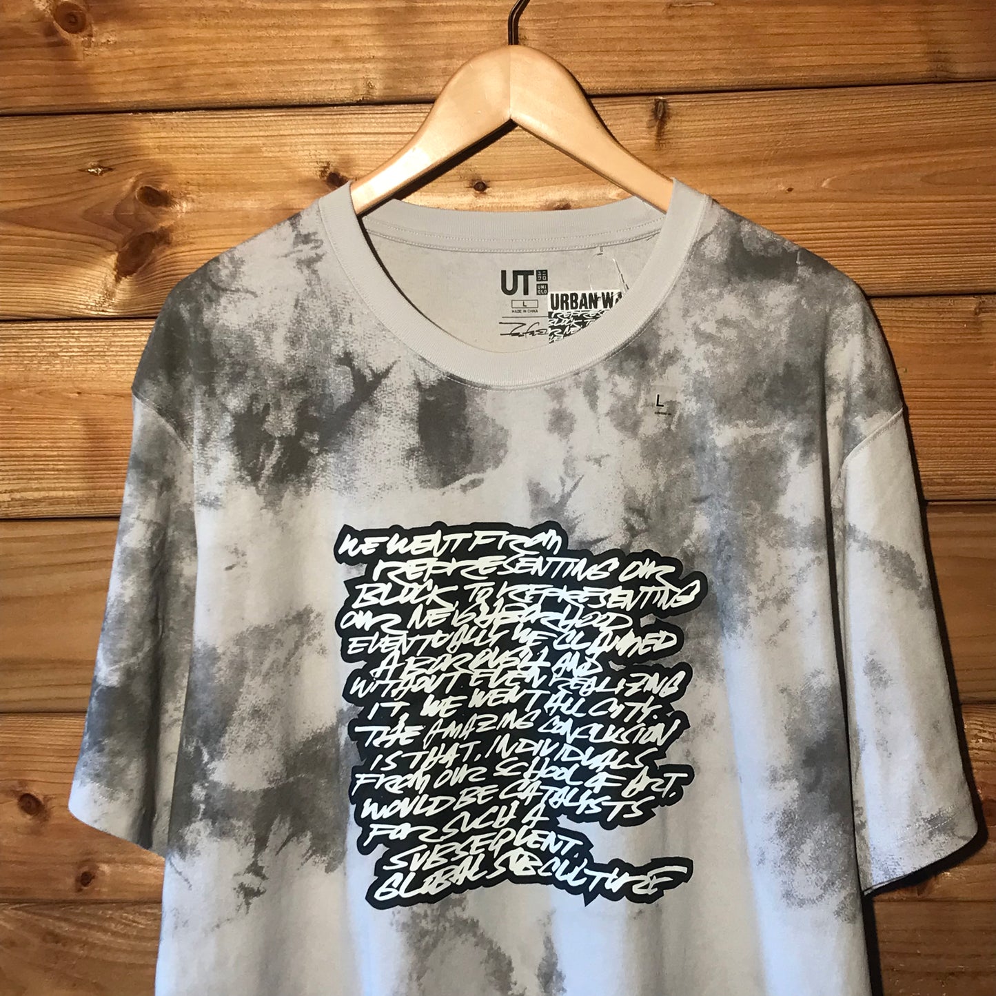 Uniqlo x Futura Labs Script t shirt