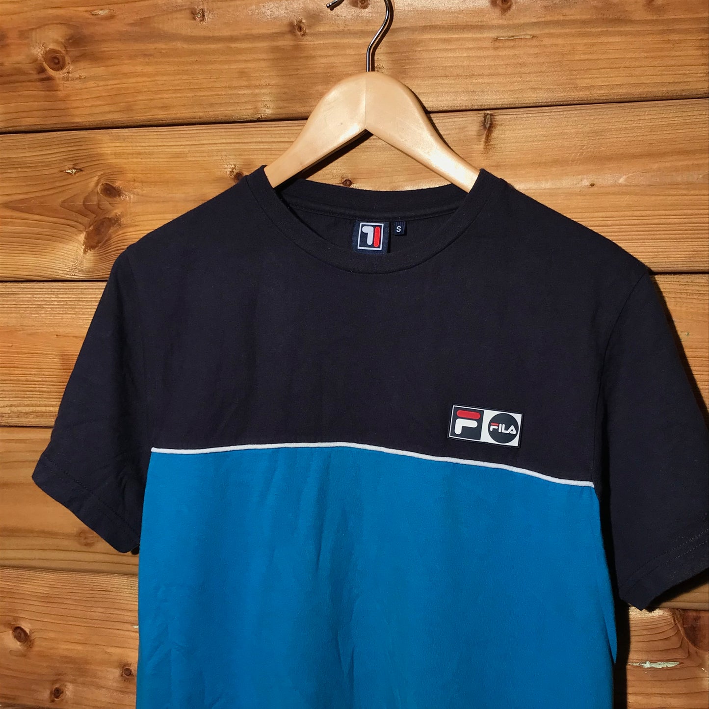 Fila Two Tone Split t shirt