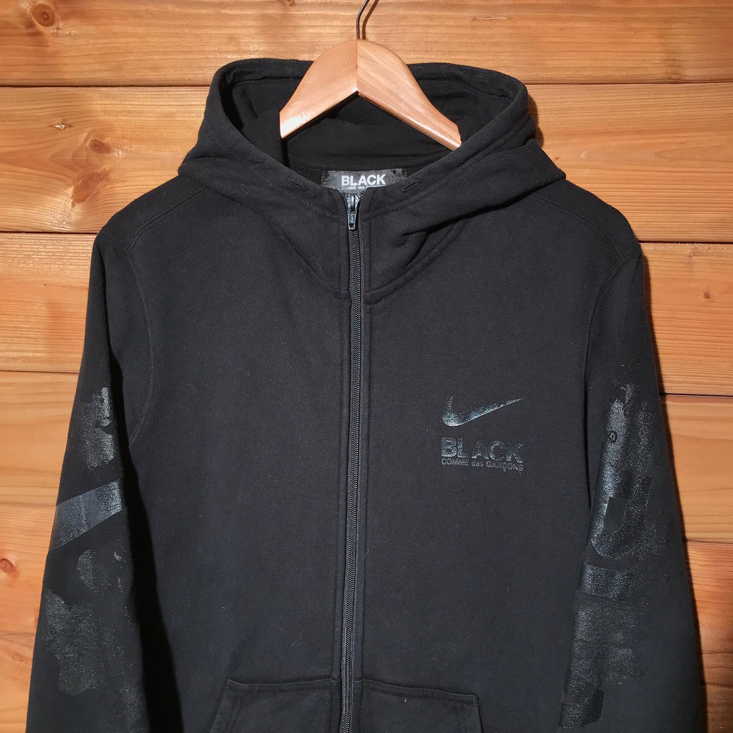 Nike x Comme Des Garçons Black zip up hoodie