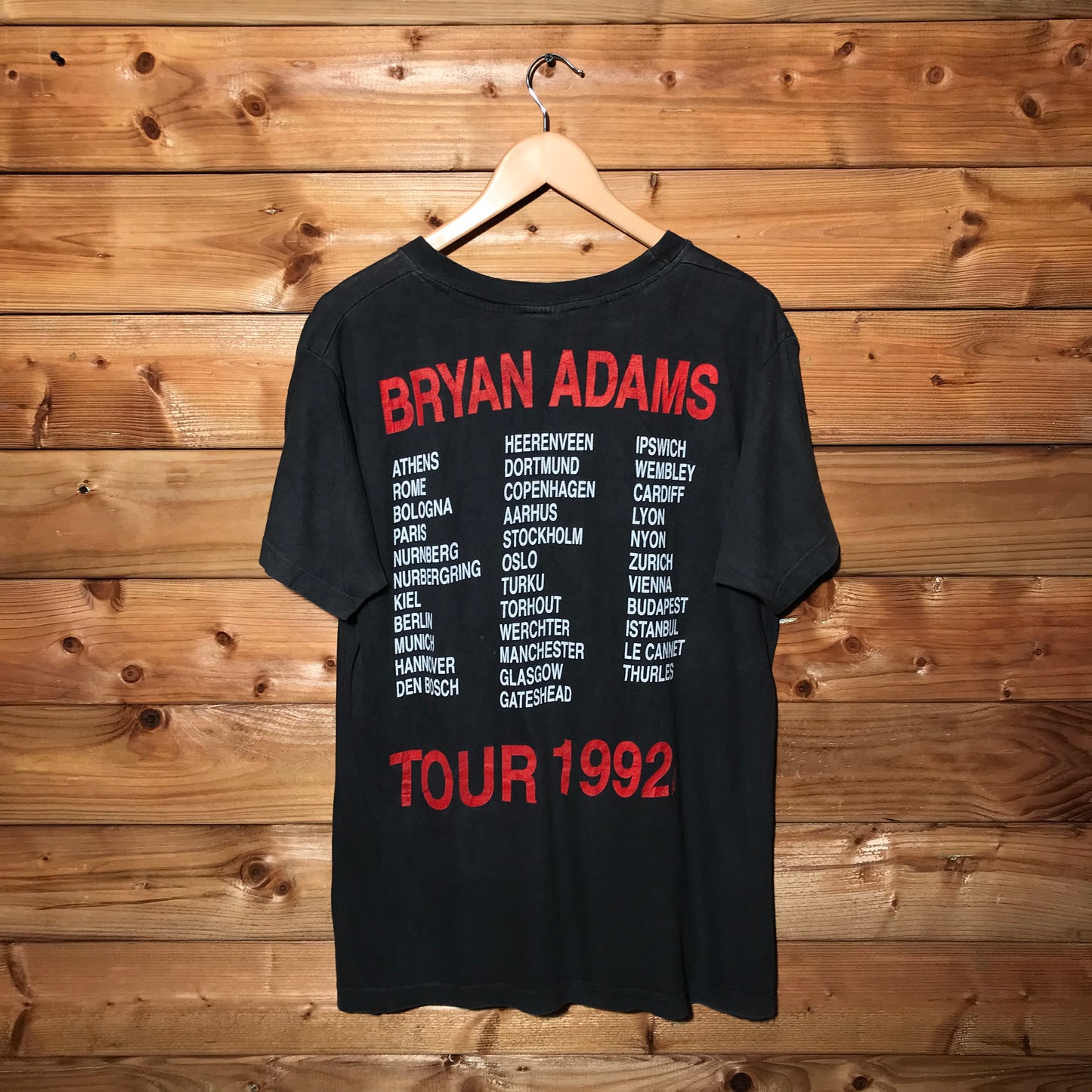 1992 Bryan Adams Waking Up the World tour t shirt