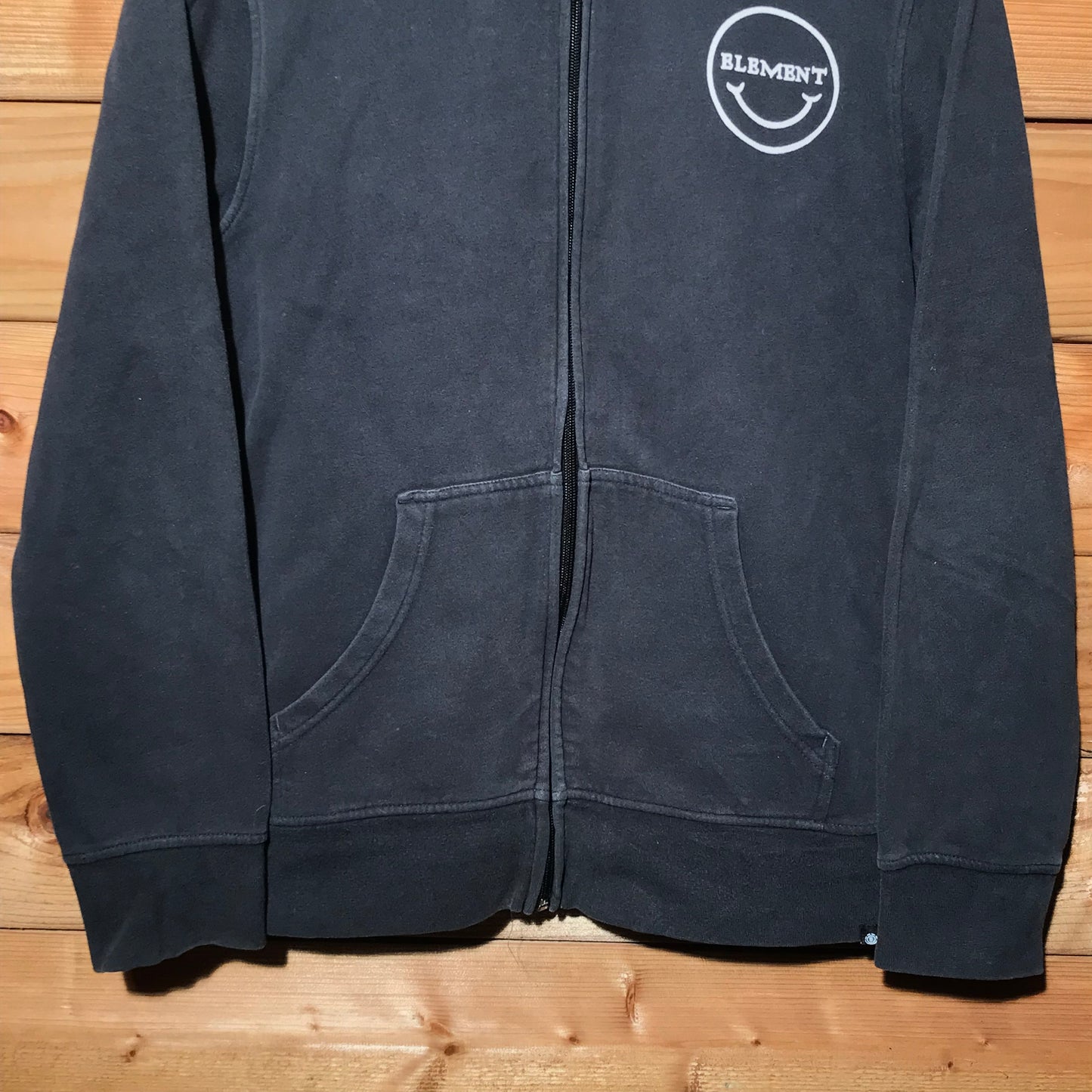 Element Smiley zip up hoodie