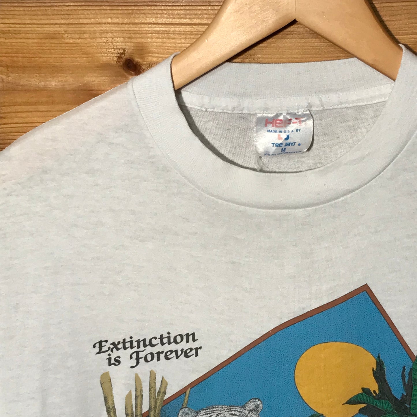 1987 Busch Gardens Extinction Awareness t shirt