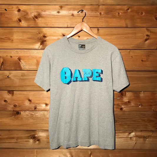 Bape, A Bathing Ape x Kaws Spellout t shirt