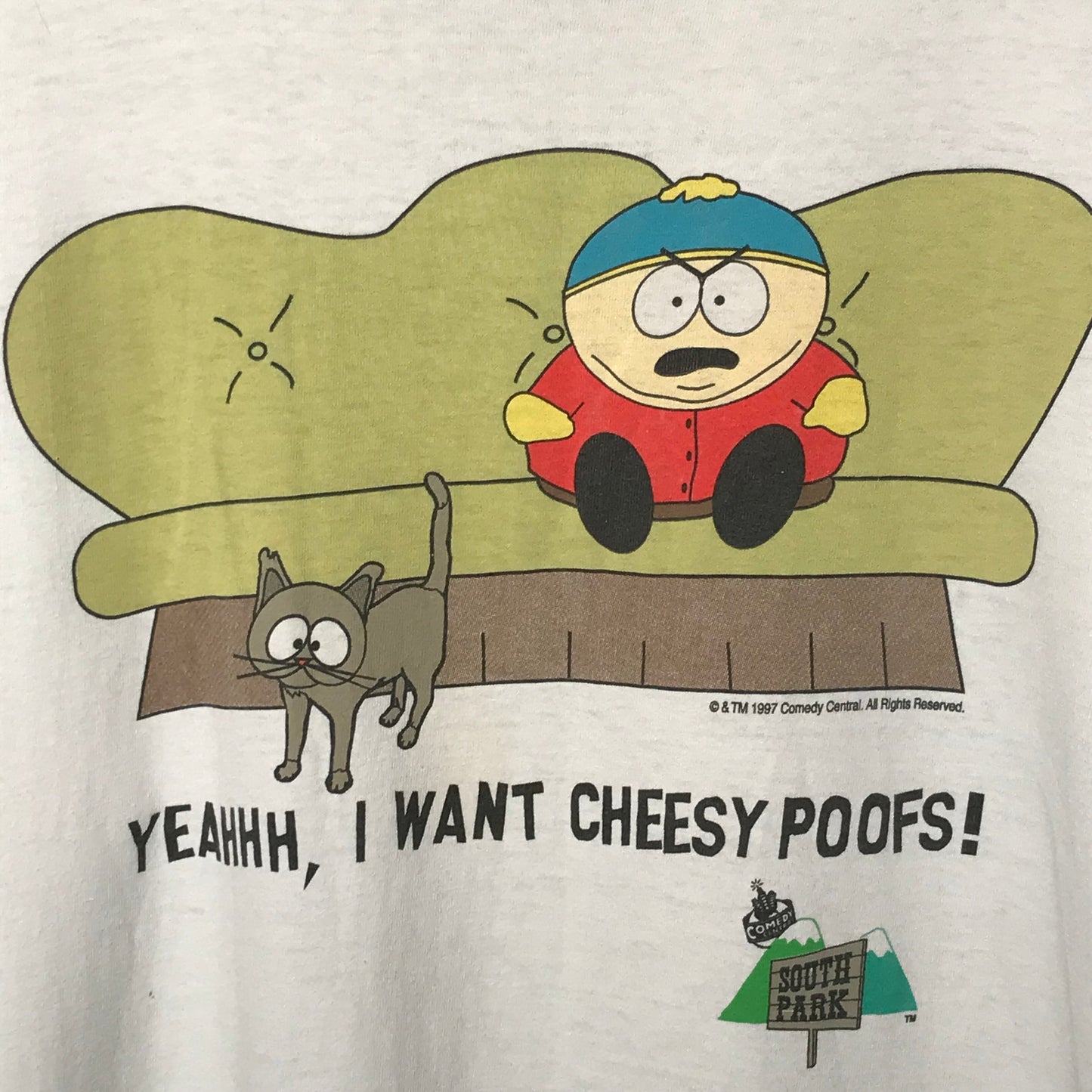 1997 South Park Cheesy Poofs t shirt