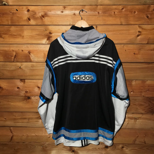 90s Adidas Striped Layered track jacket