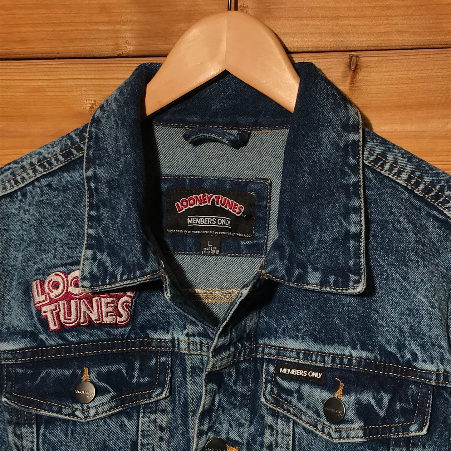 Members Only Looney Tunes denim jacket