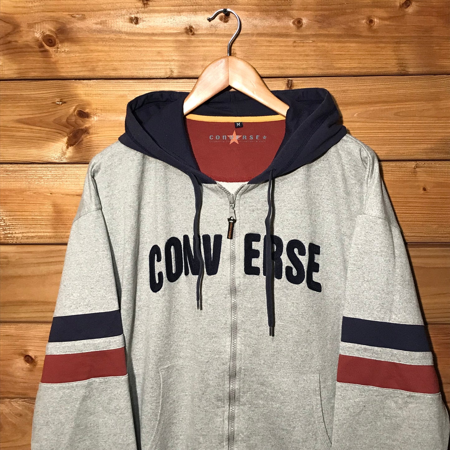 Converse Spellout zip up hoodie