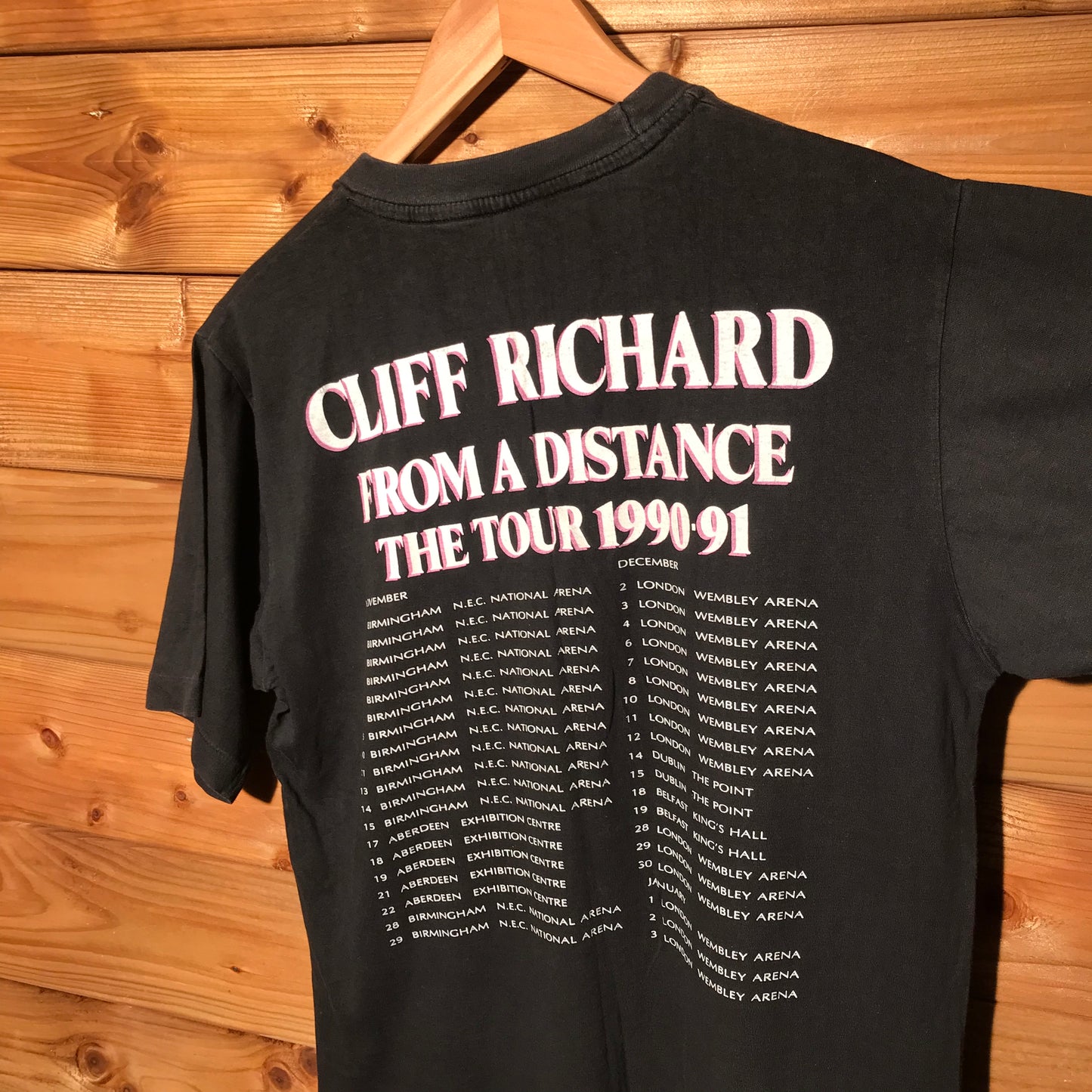 1990 Cliff Richard From a Distance tour t shirt