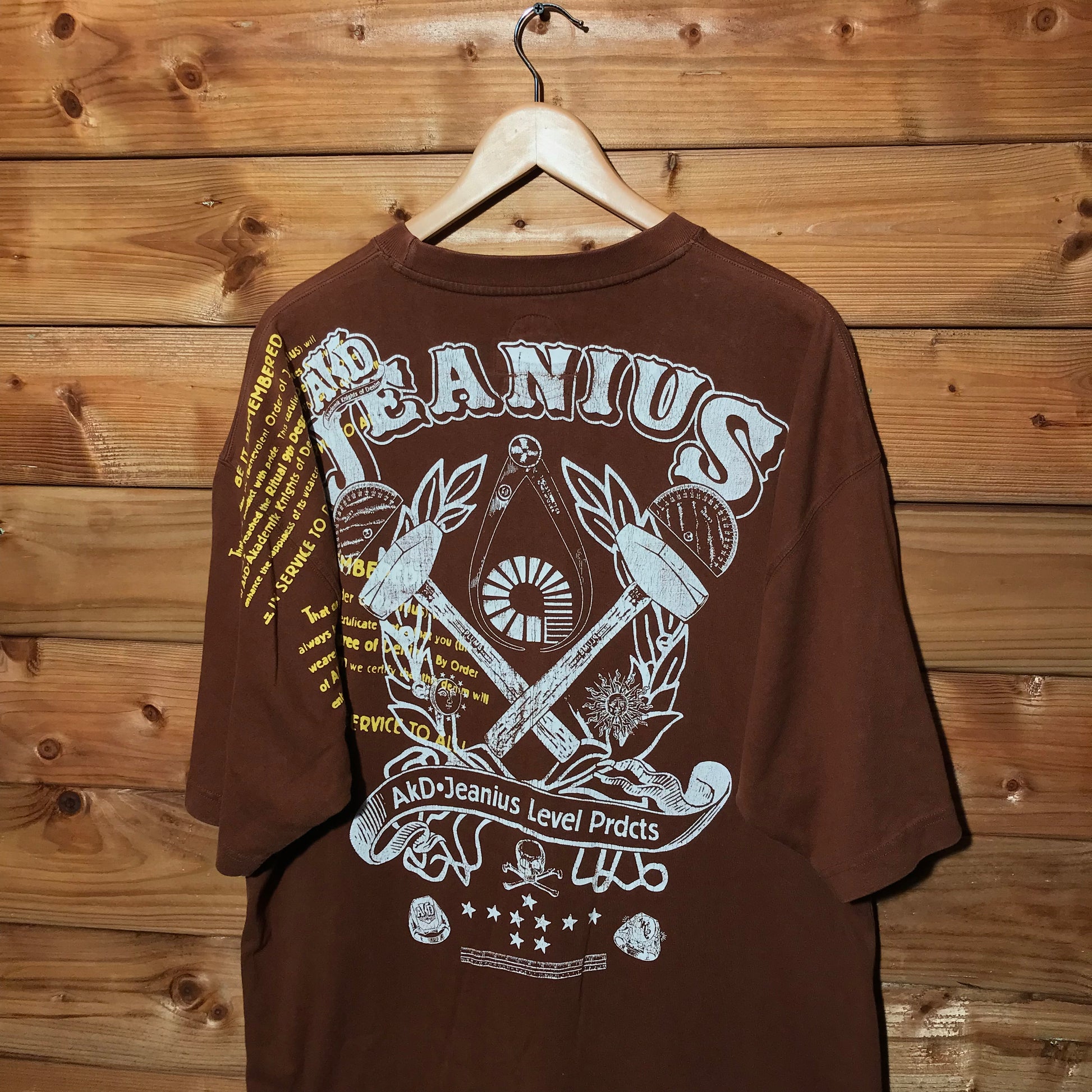 90s AKD Akademiks Jeanius Crossed Swords t shirt – HeresWear