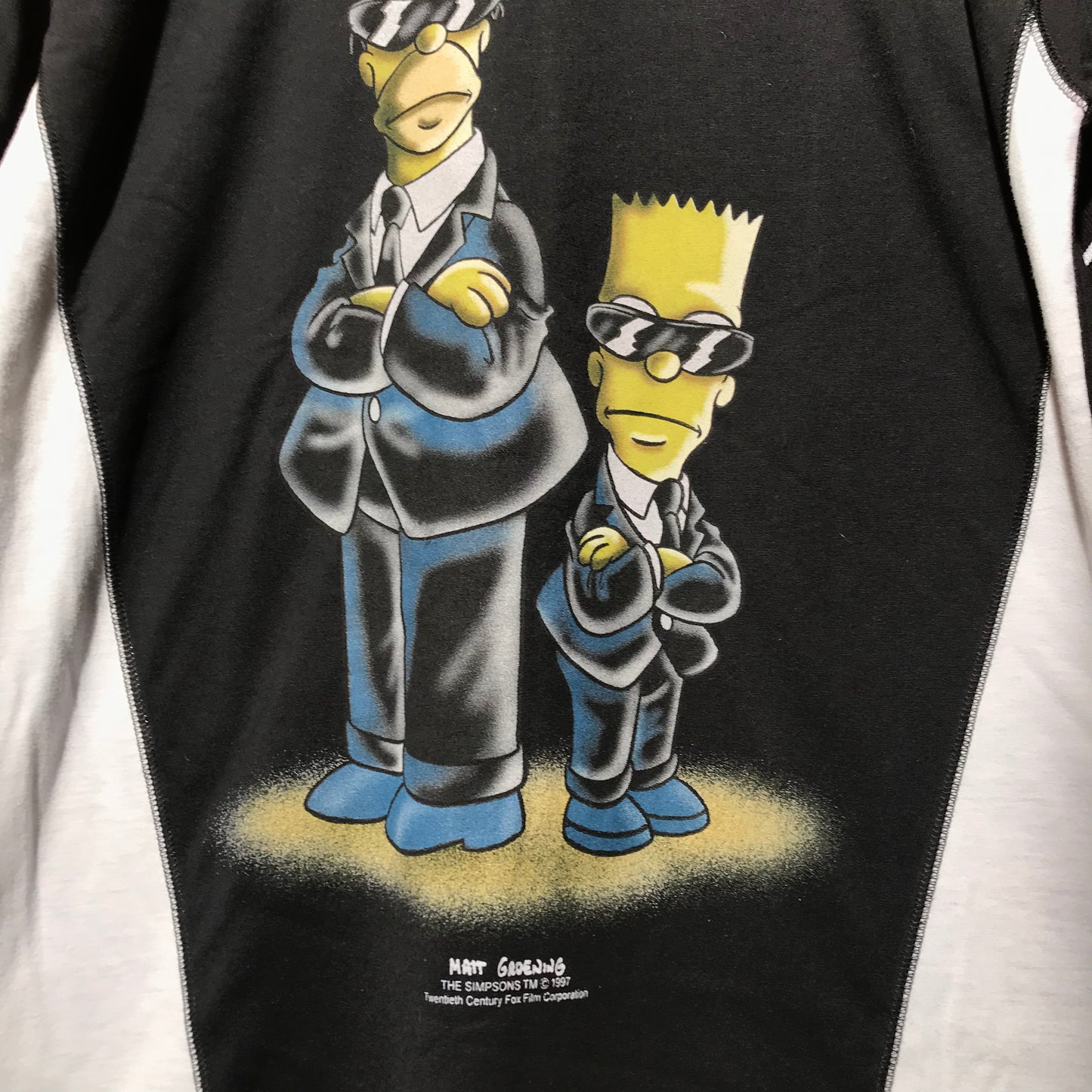 1997 The Simpsons Men In Black Parody t shirt