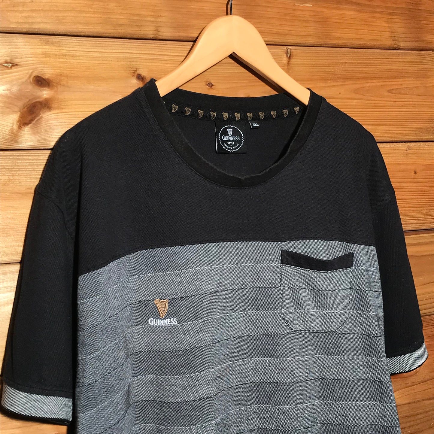 Guinness Striped pocket t shirt