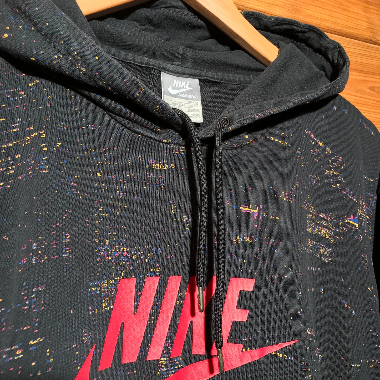 Nike Swoosh and Spellout Digi Camo hoodie