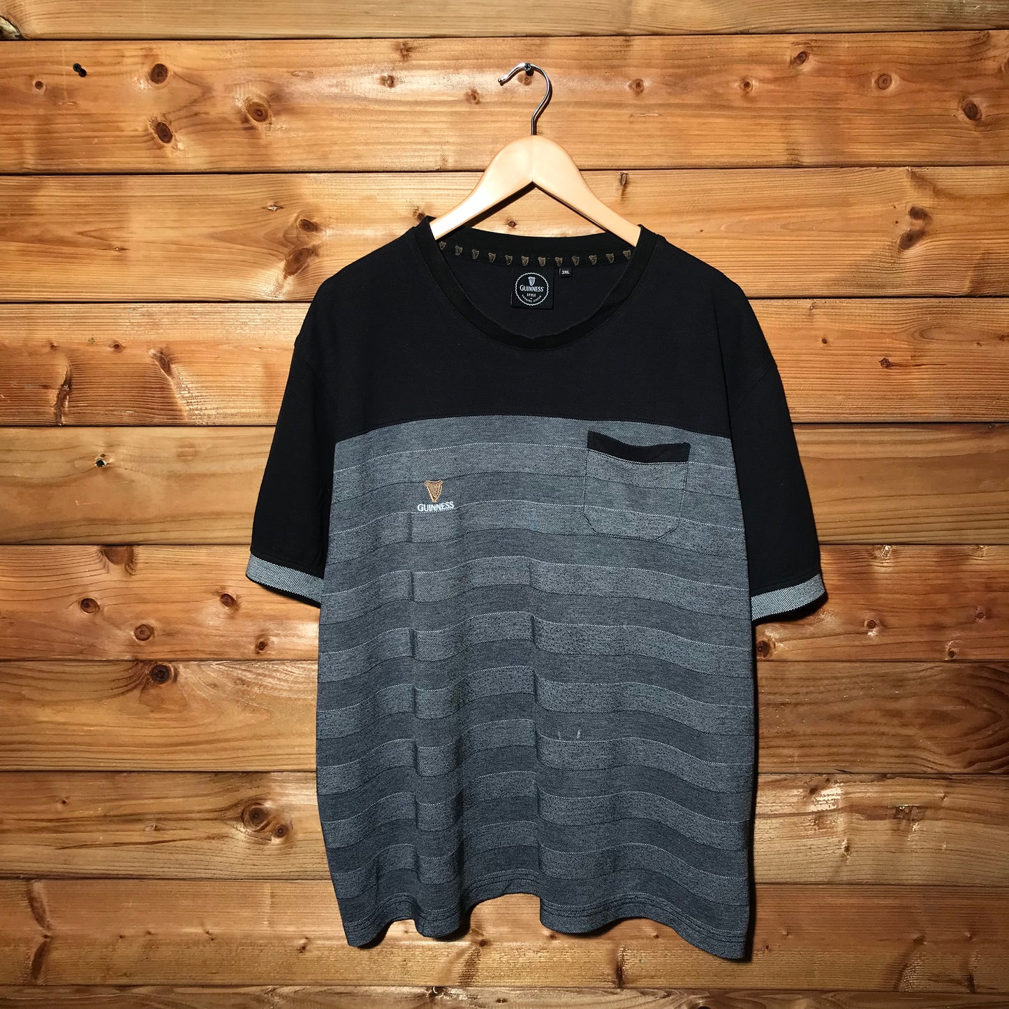 Guinness Striped pocket t shirt