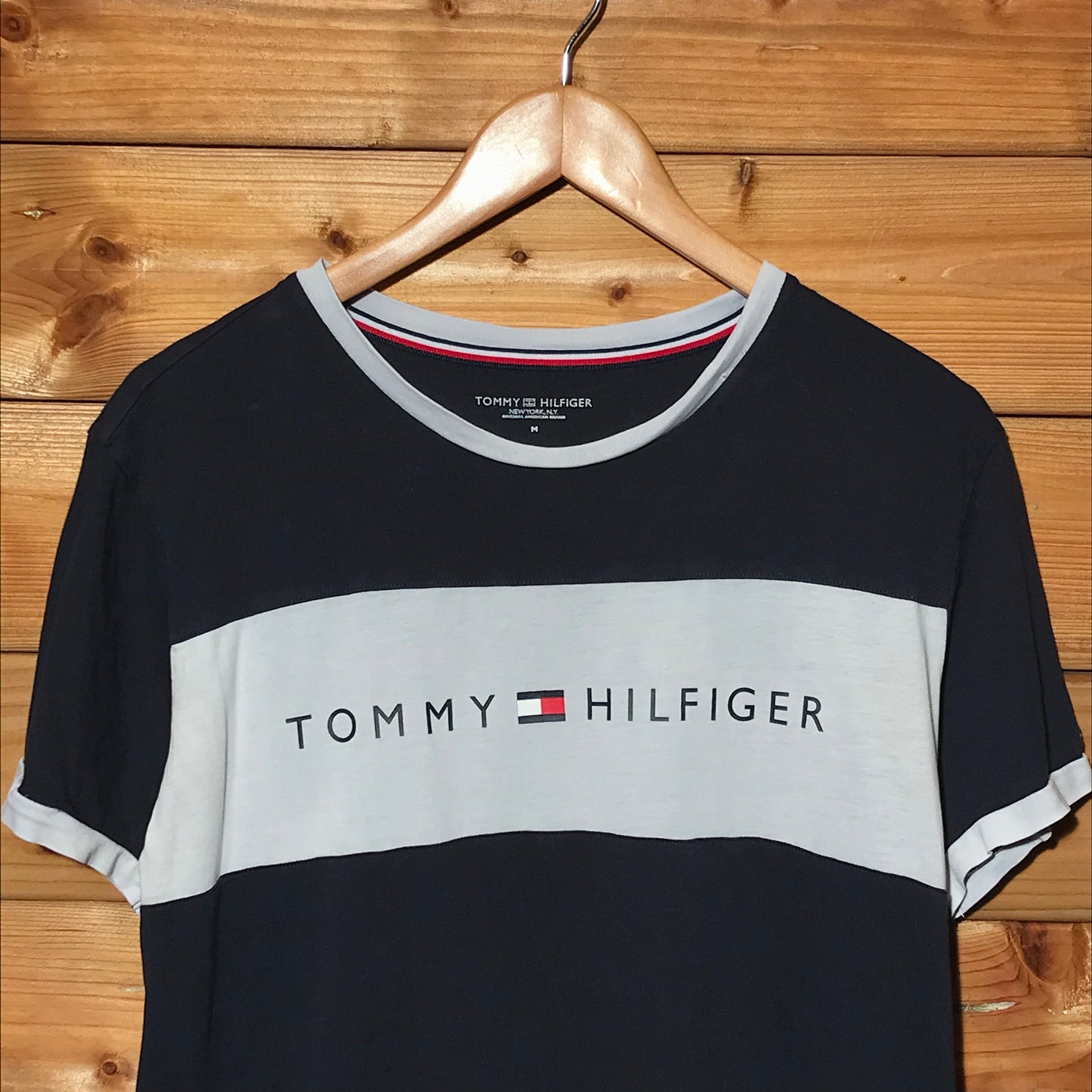 Tommy Hilfiger Spellout ringer t shirt