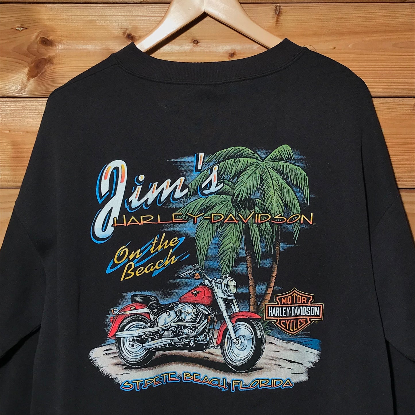 1997 Harley Davidson Jims On The Beach zip up sweatshirt