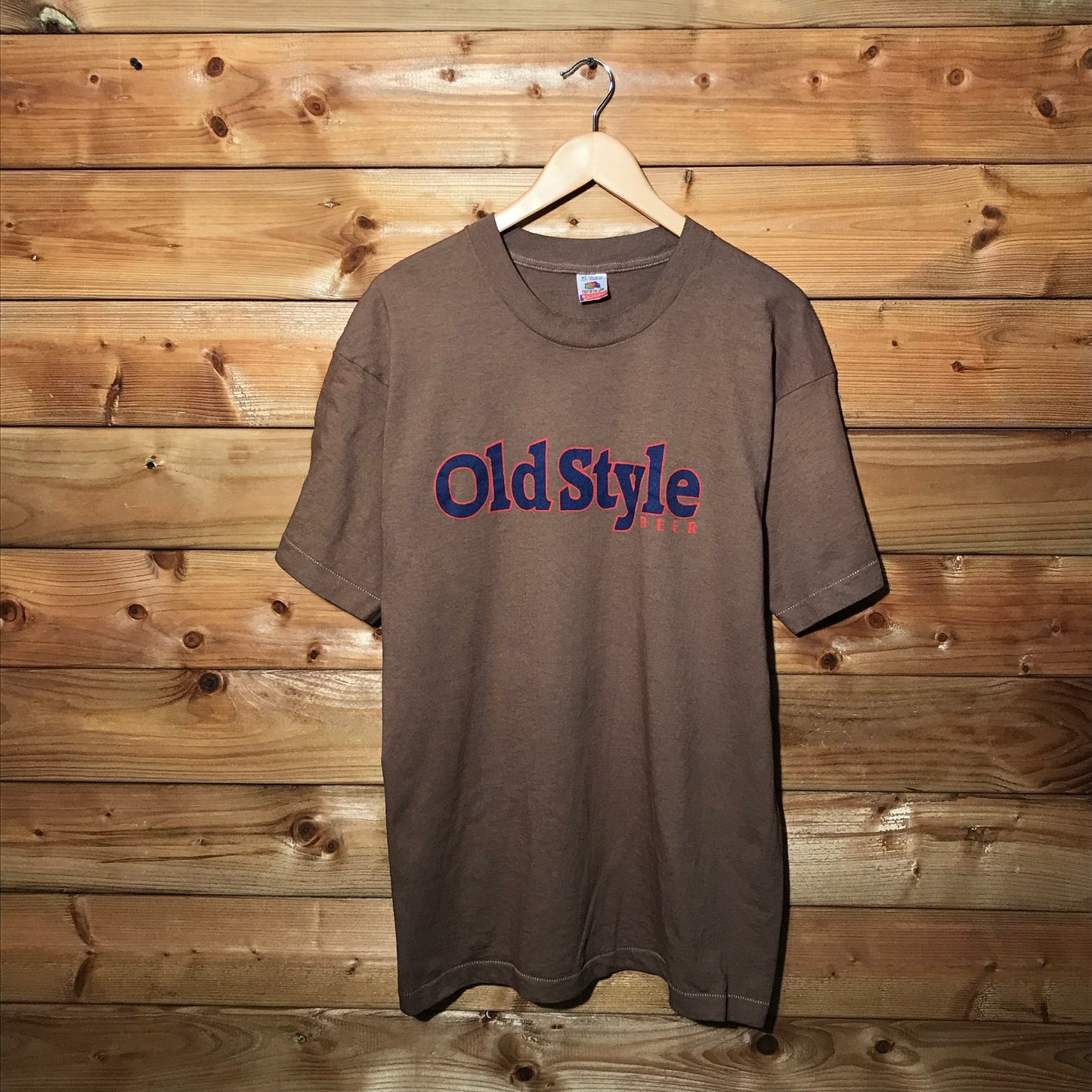 90s Old Style Beer Centre Spellout Promo t shirt