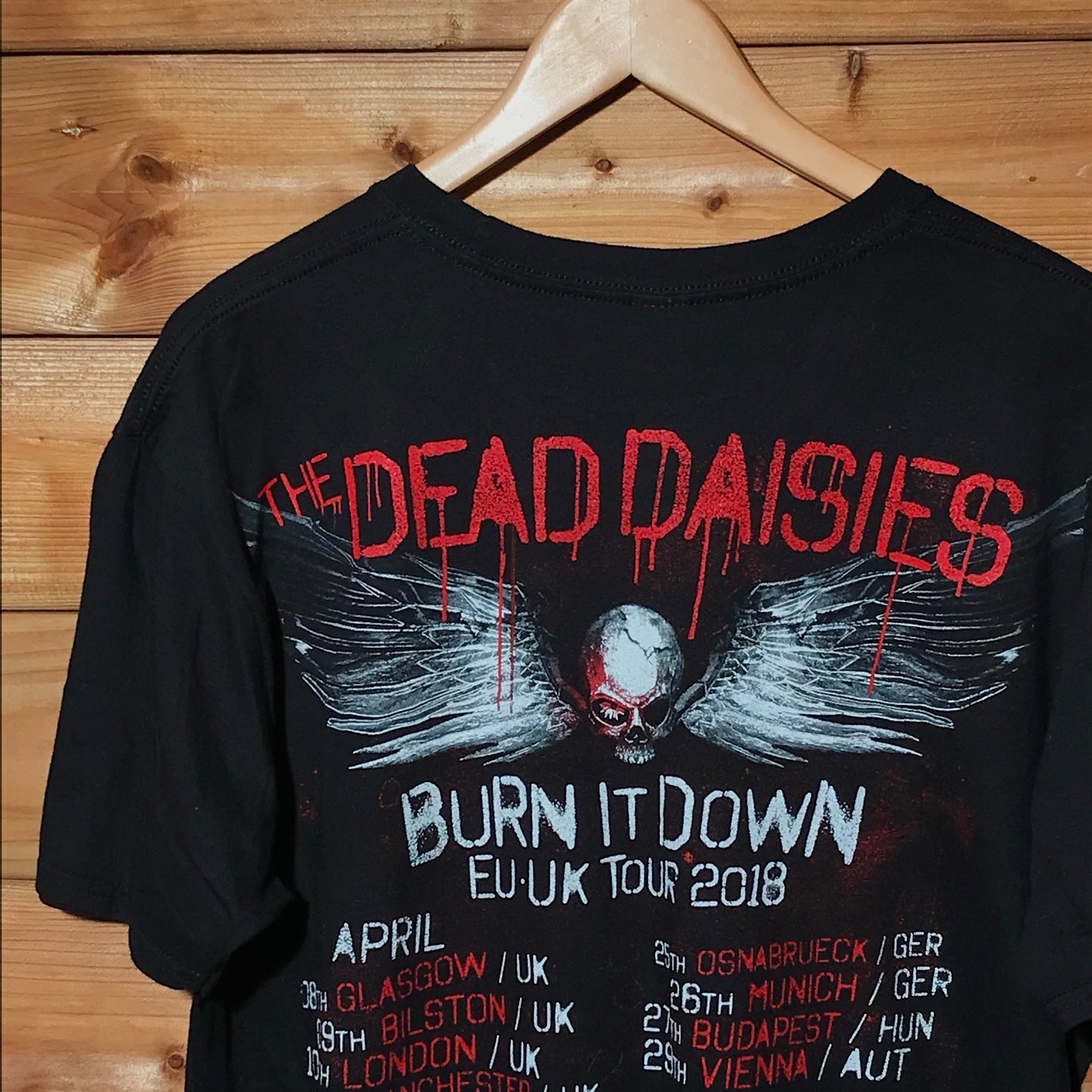 The Dead Daisies Burn It Down tour t shirt