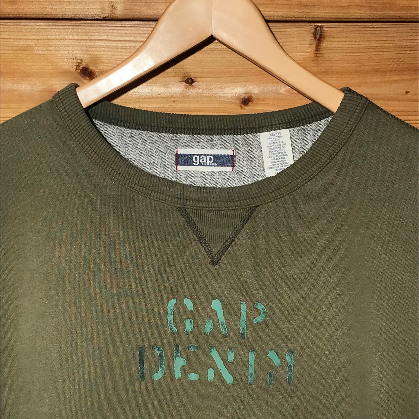 Gap Denim spellout sweatshirt