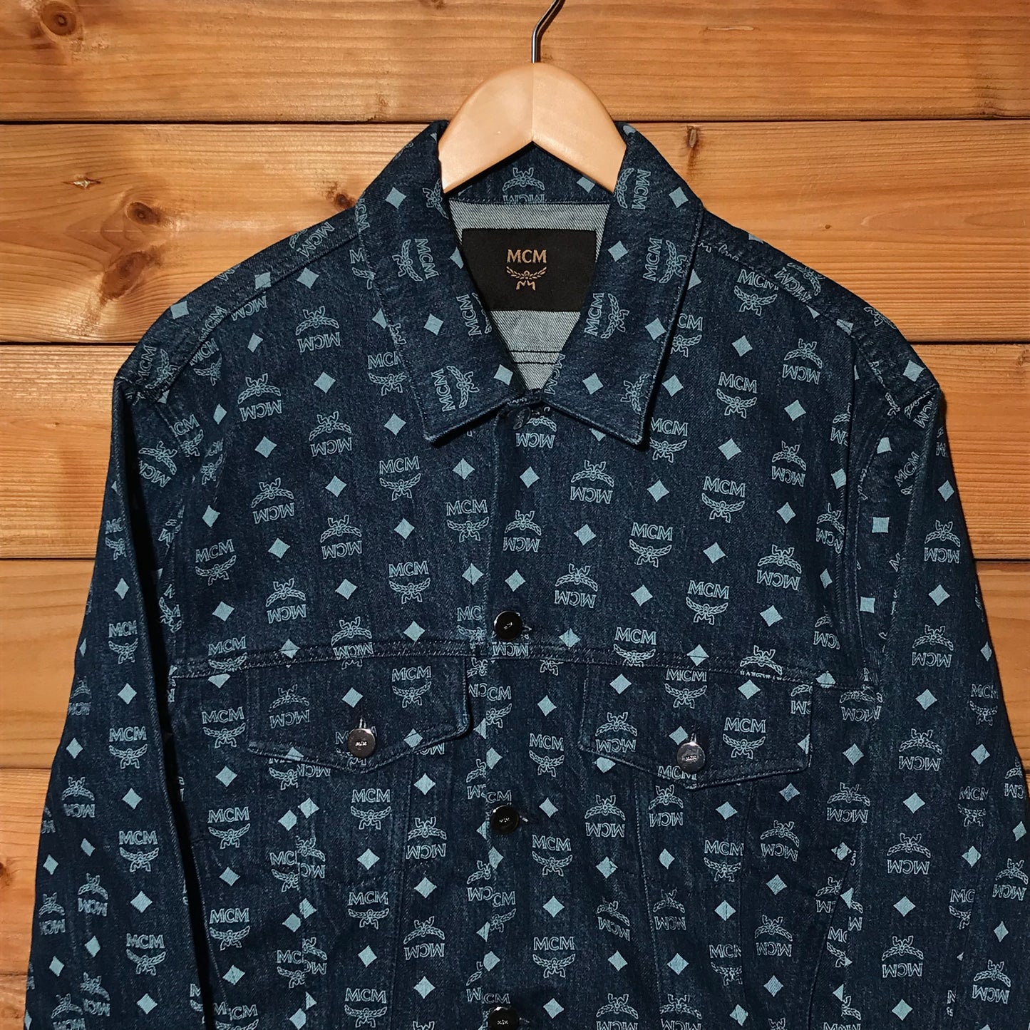 MCM Worldwide Monogram denim jacket