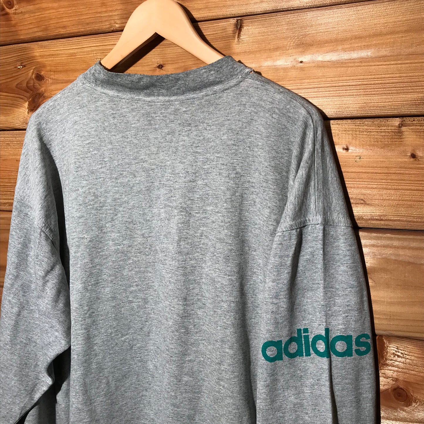 80s Adidas Three Spellout long sleeve t shirt