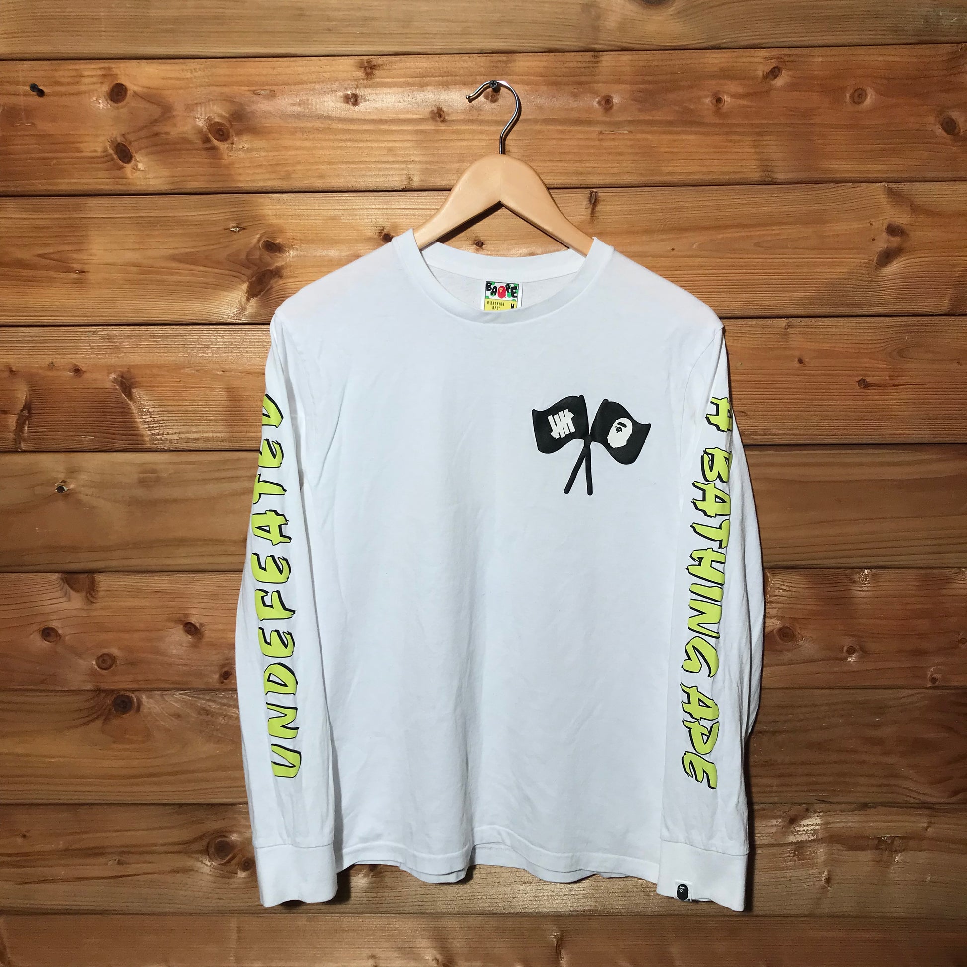 Bape A Bathing Ape x Undefeated LA long sleeve t shirt HeresWear