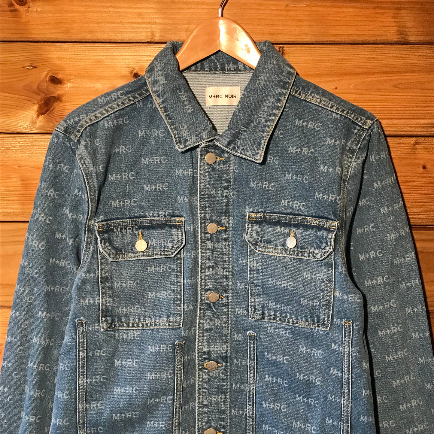 M+RC Noir Hate Monogram denim jacket