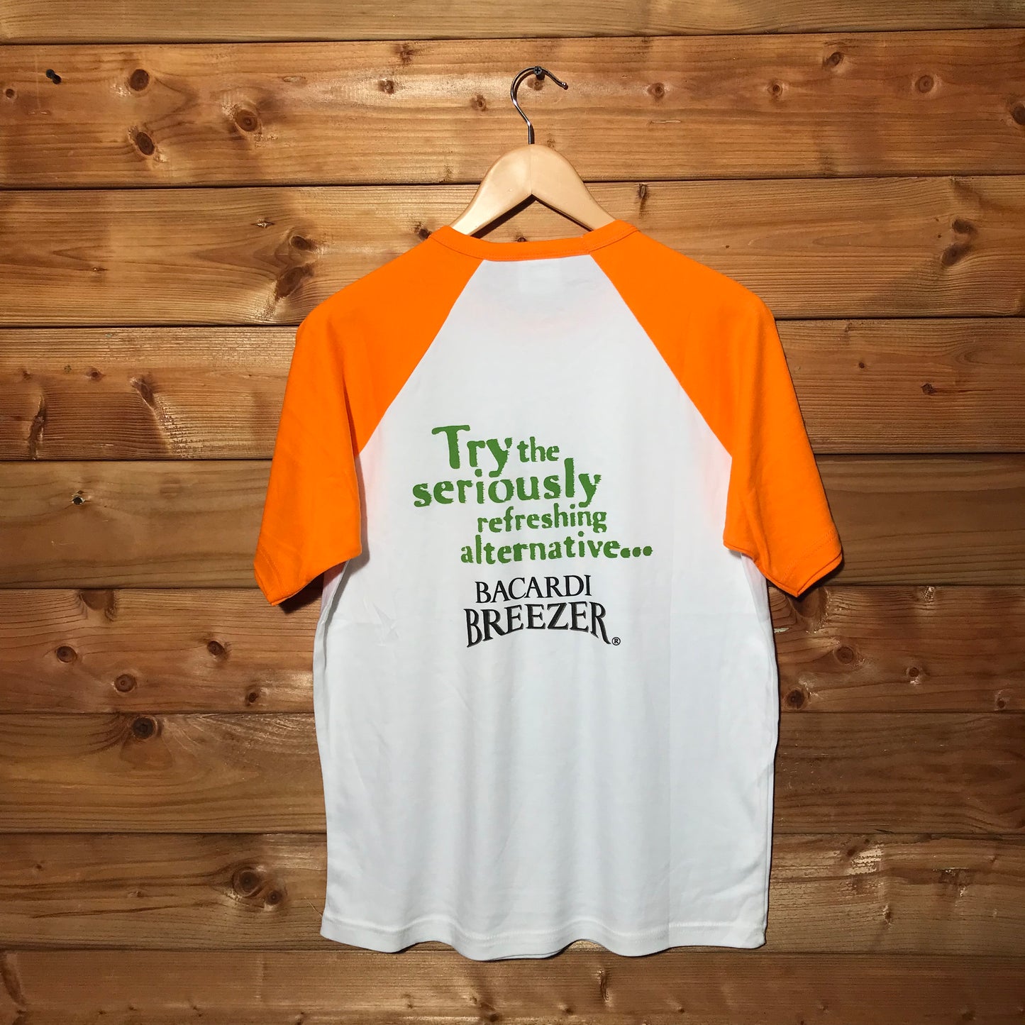 Bacardi Breezer Raglan promo t shirt