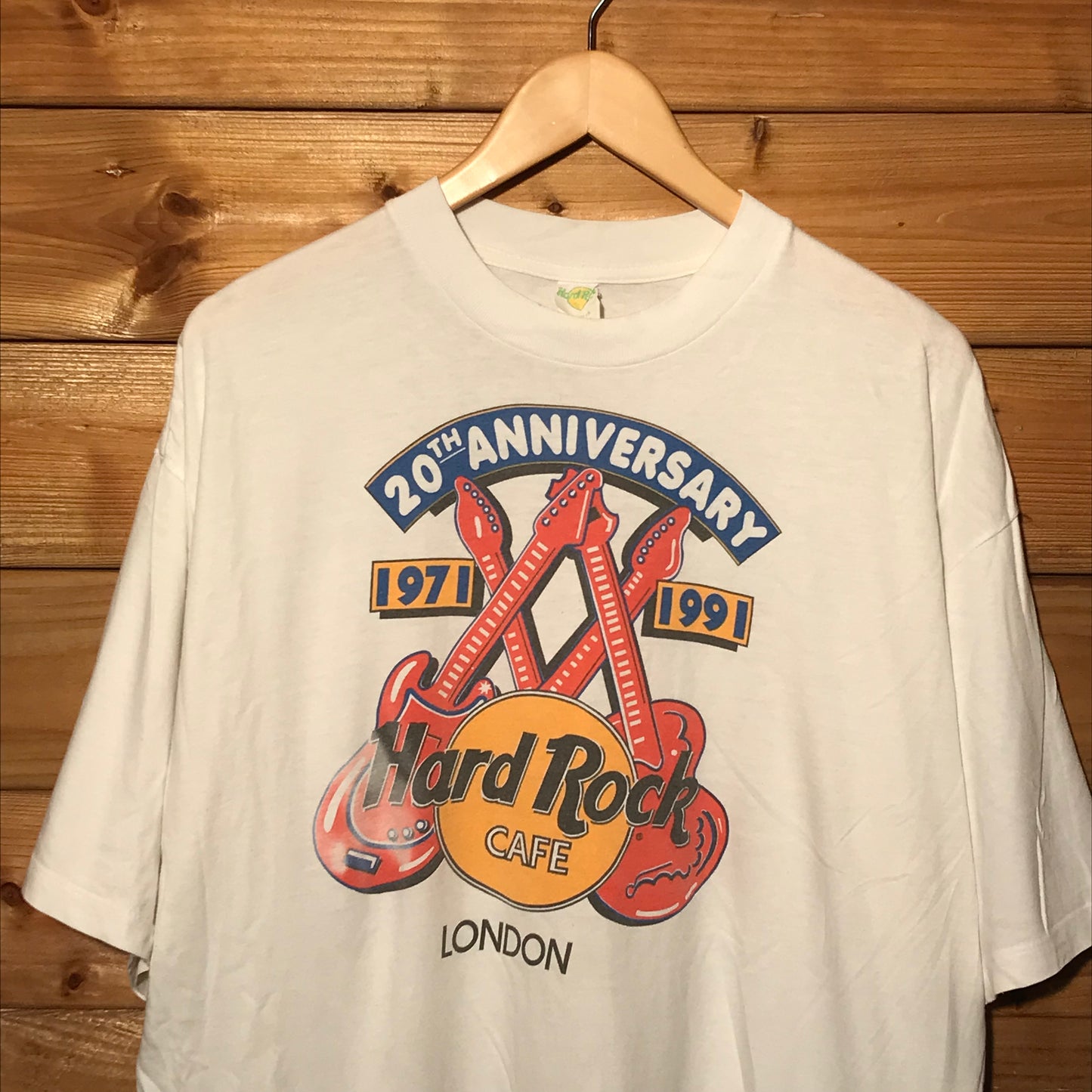 1991 Hard Rock Cafe London 20th Anniversary t shirt