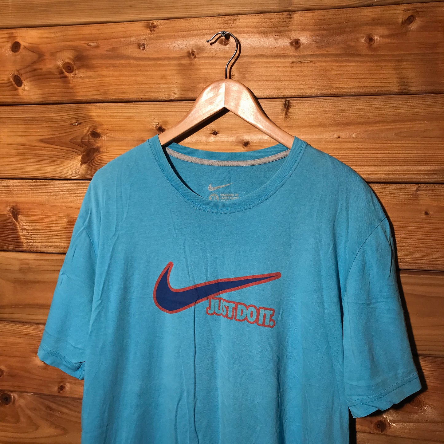 Nike Swoosh and Slogan logo t shirt