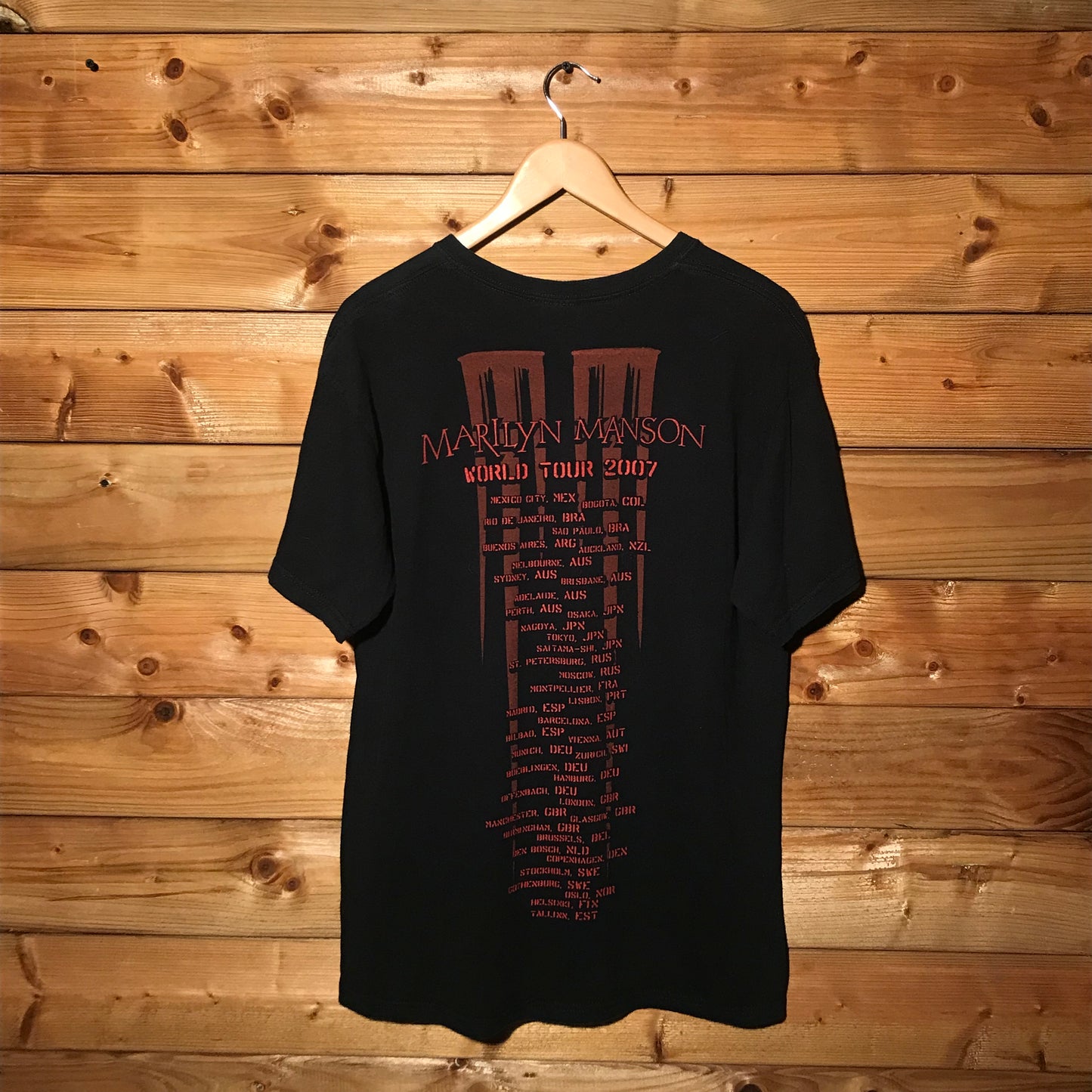 2007 Marilyn Manson World Tour t shirt