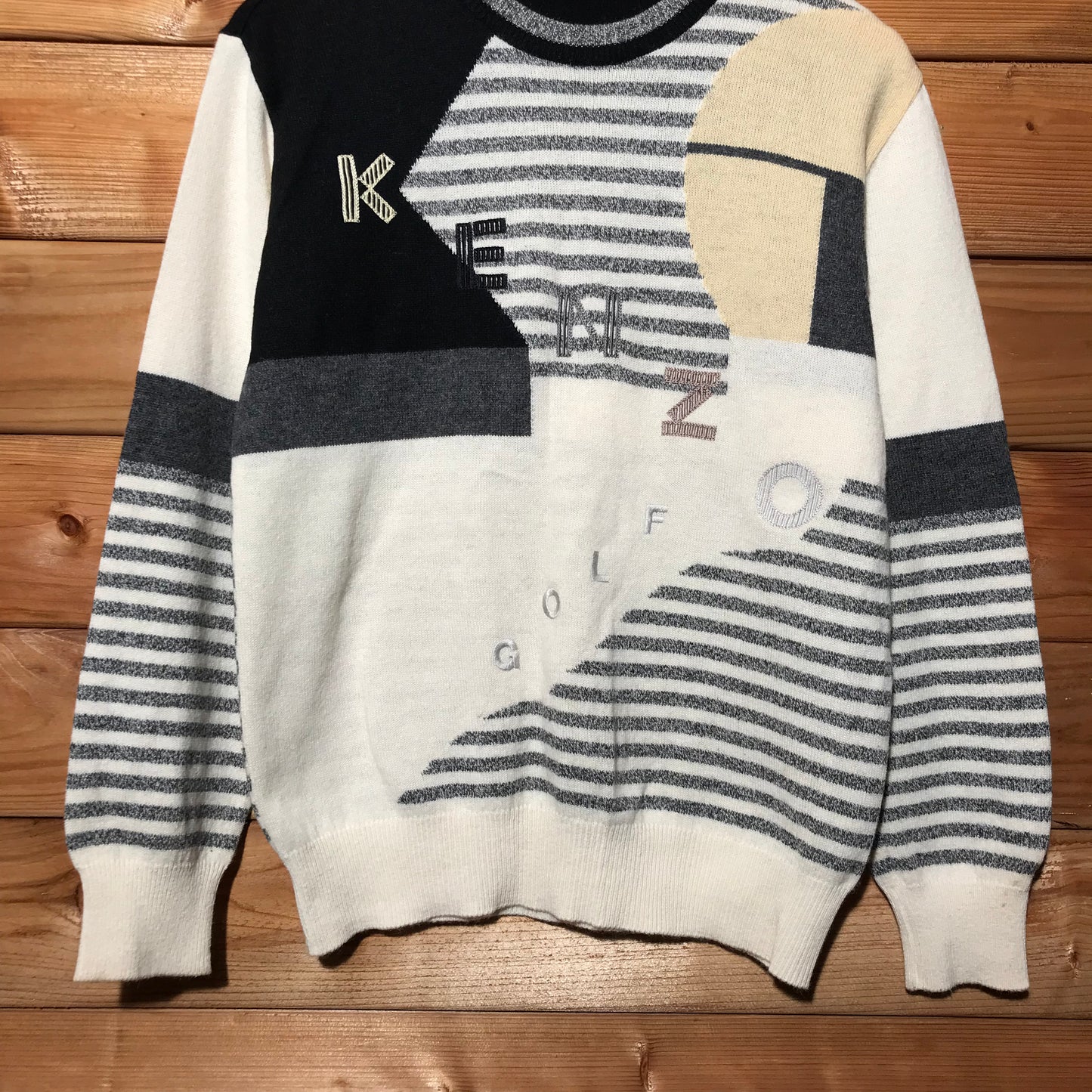 90s Kenzo Golf Abstract Spellout Logo sweatshirt