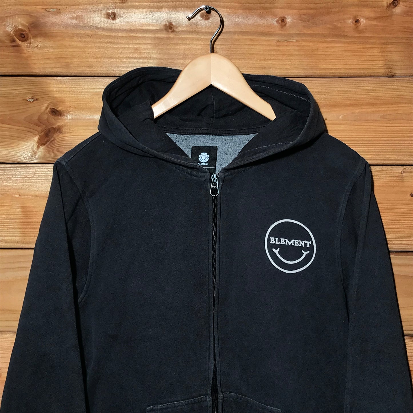 Element Smiley zip up hoodie