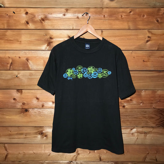 90s Stüssy Floral Link t shirt