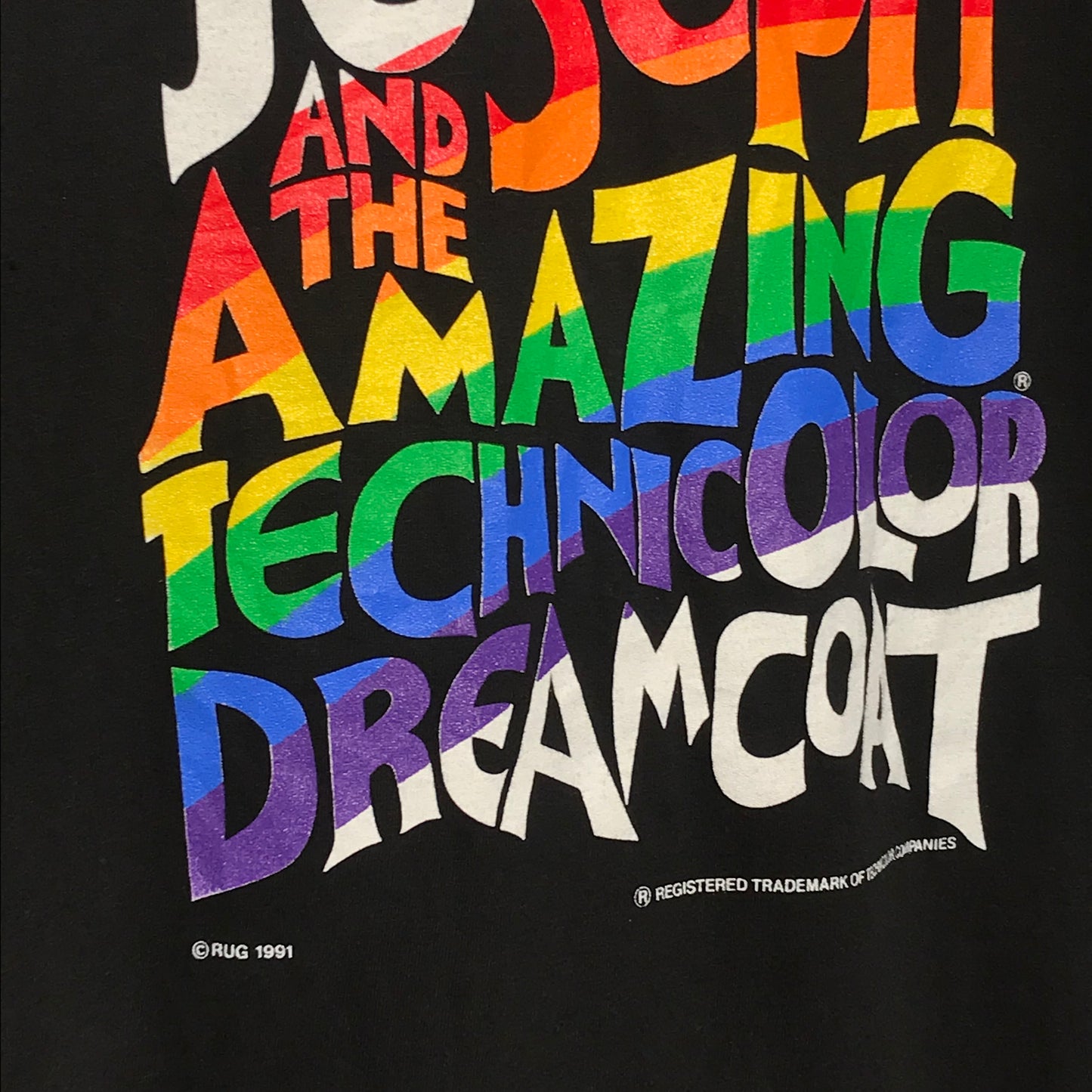 1991 Joseph & Amazing Technicolor Dreamcoat t shirt