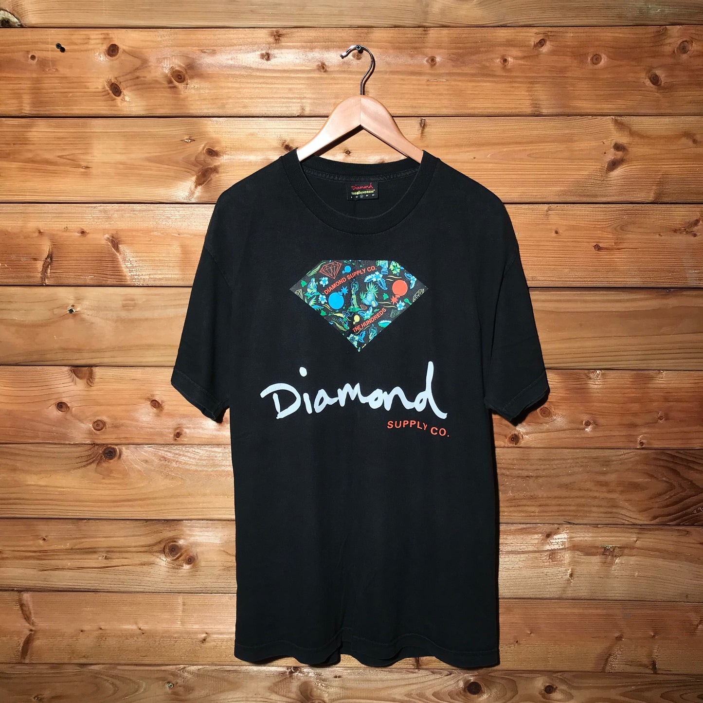 Diamond Supply Co x The Hundreds t shirt