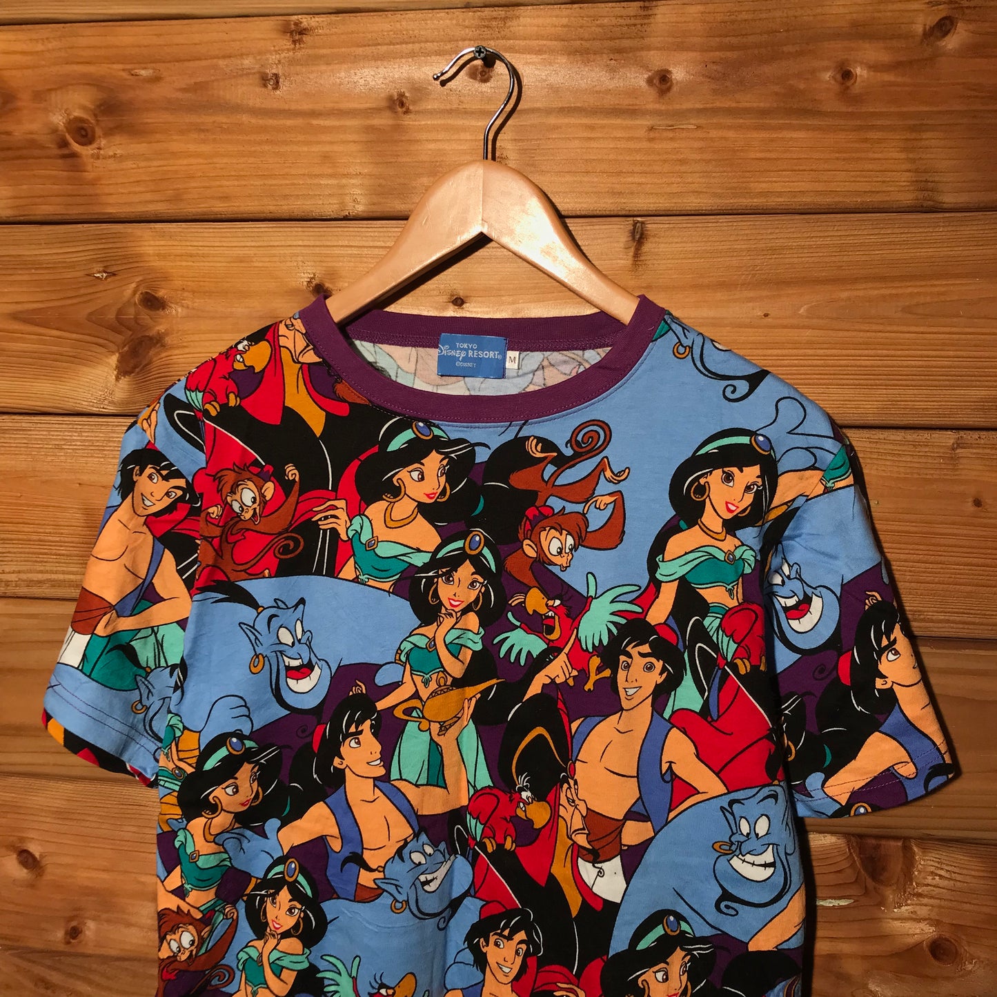 90s Disney Aladdin Characters AOP t shirt