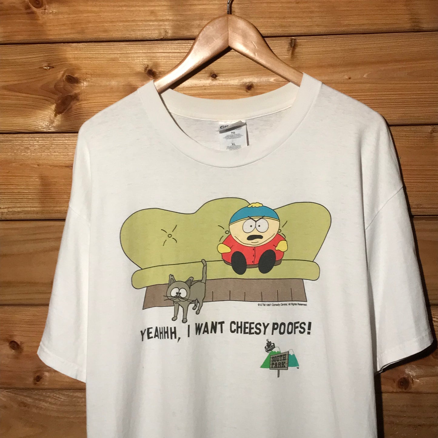 1997 South Park Cheesy Poofs t shirt