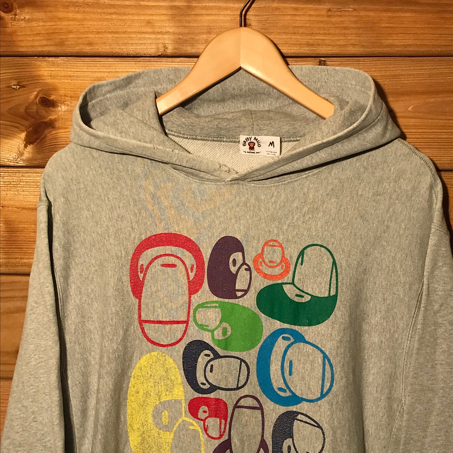 2005 Baby Milo, A Bathing Ape Multi Face hoodie