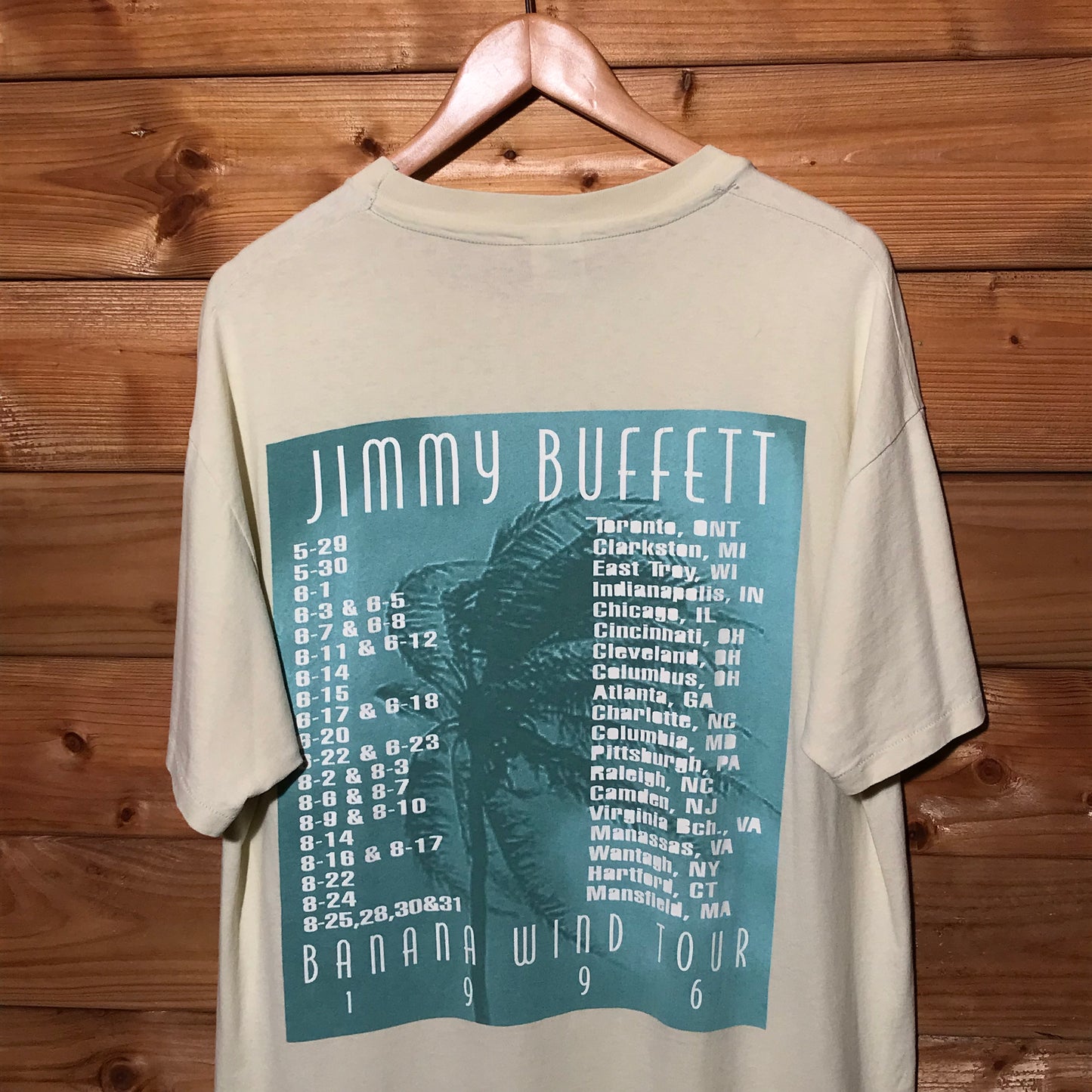 1996 Jimmy Buffett Banana Wind Tour t shirt