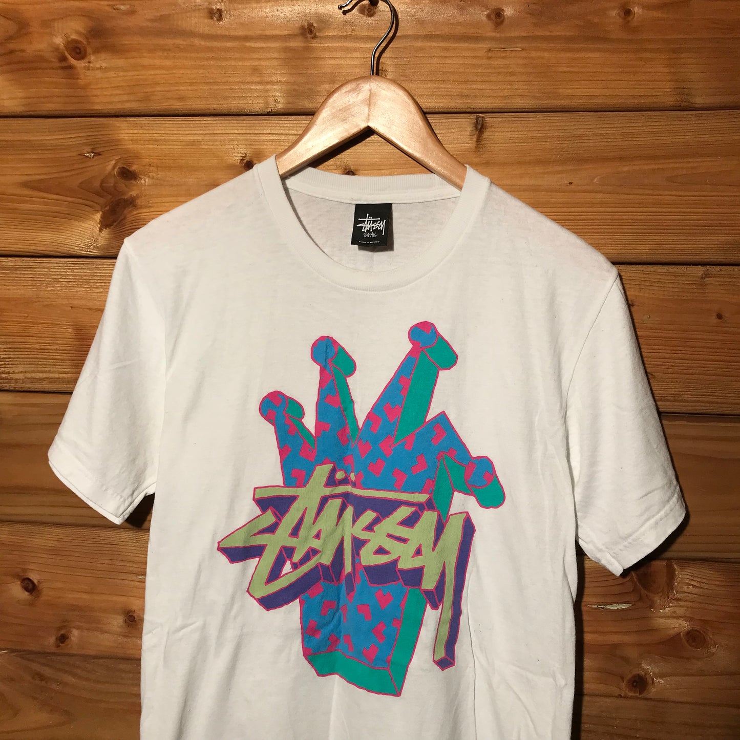 Stüssy Crown and Script logo t shirt