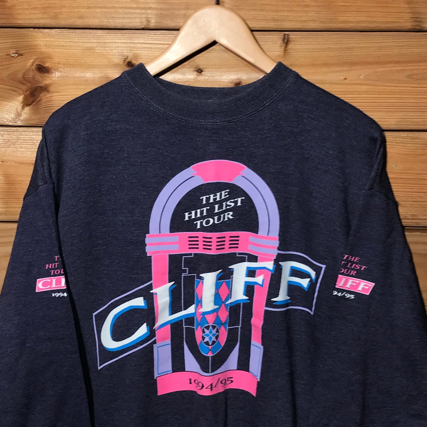 1994 Cliff Richard The Hit List tour sweatshirt