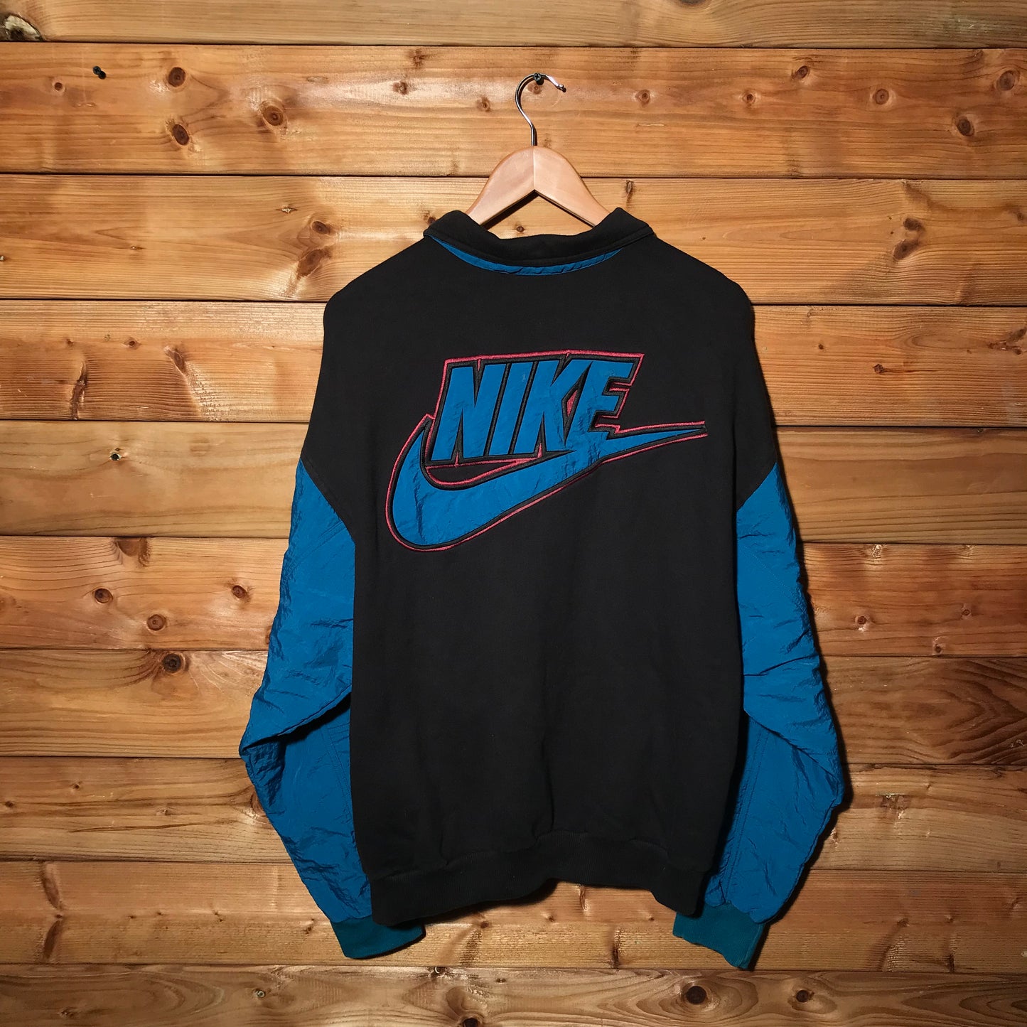 90s Nike Swoosh and Spellout bomber jacket