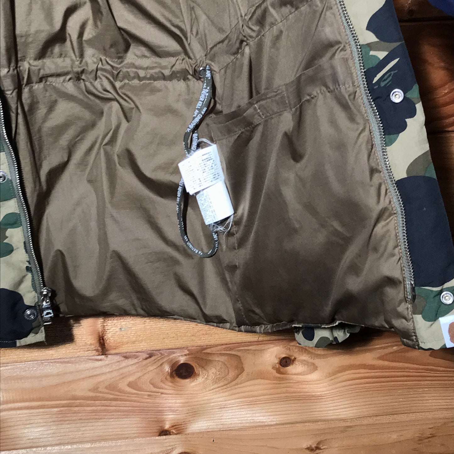 Bape, A Bathing Ape Camo Puffer jacket