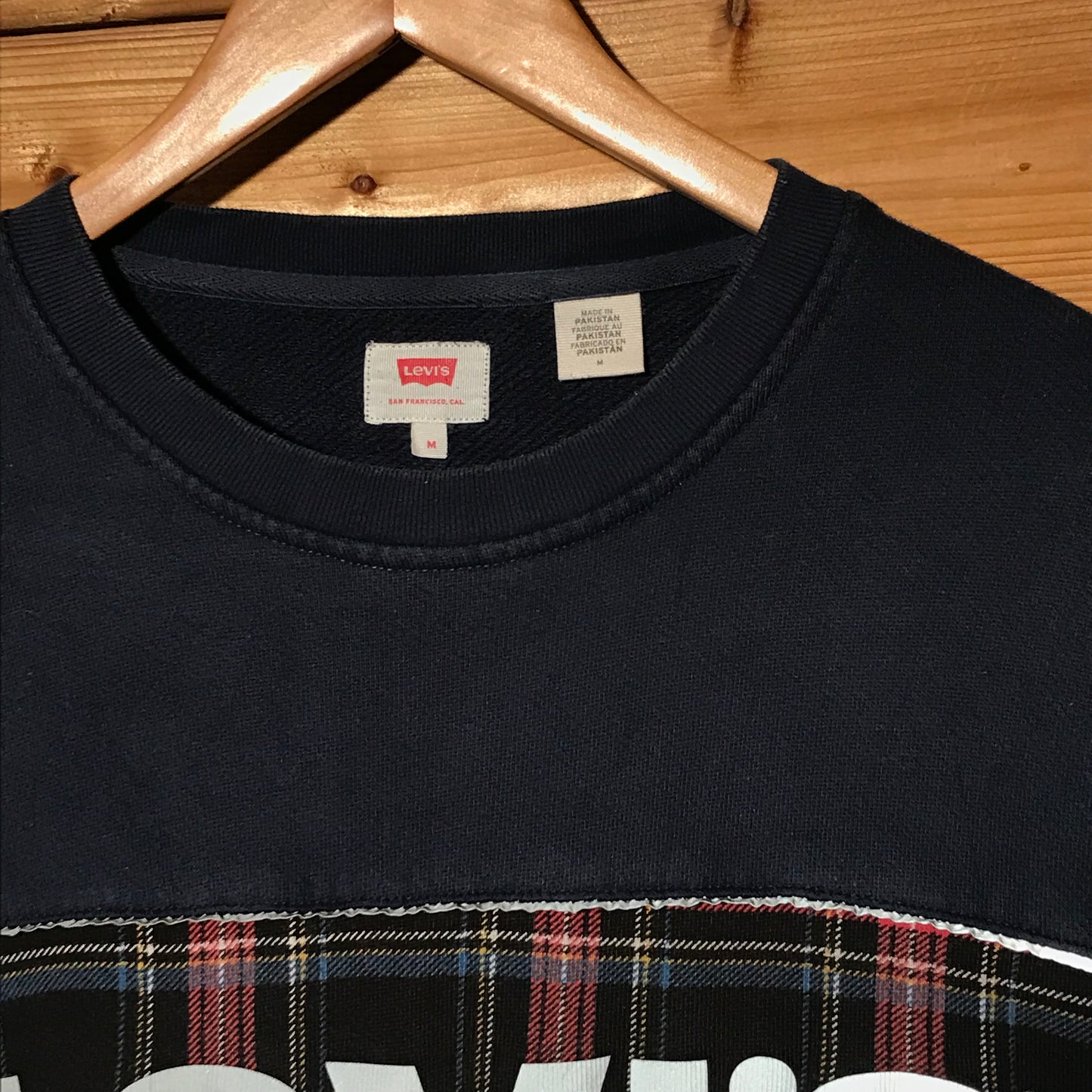 Levis Tartan Spellout sweatshirt