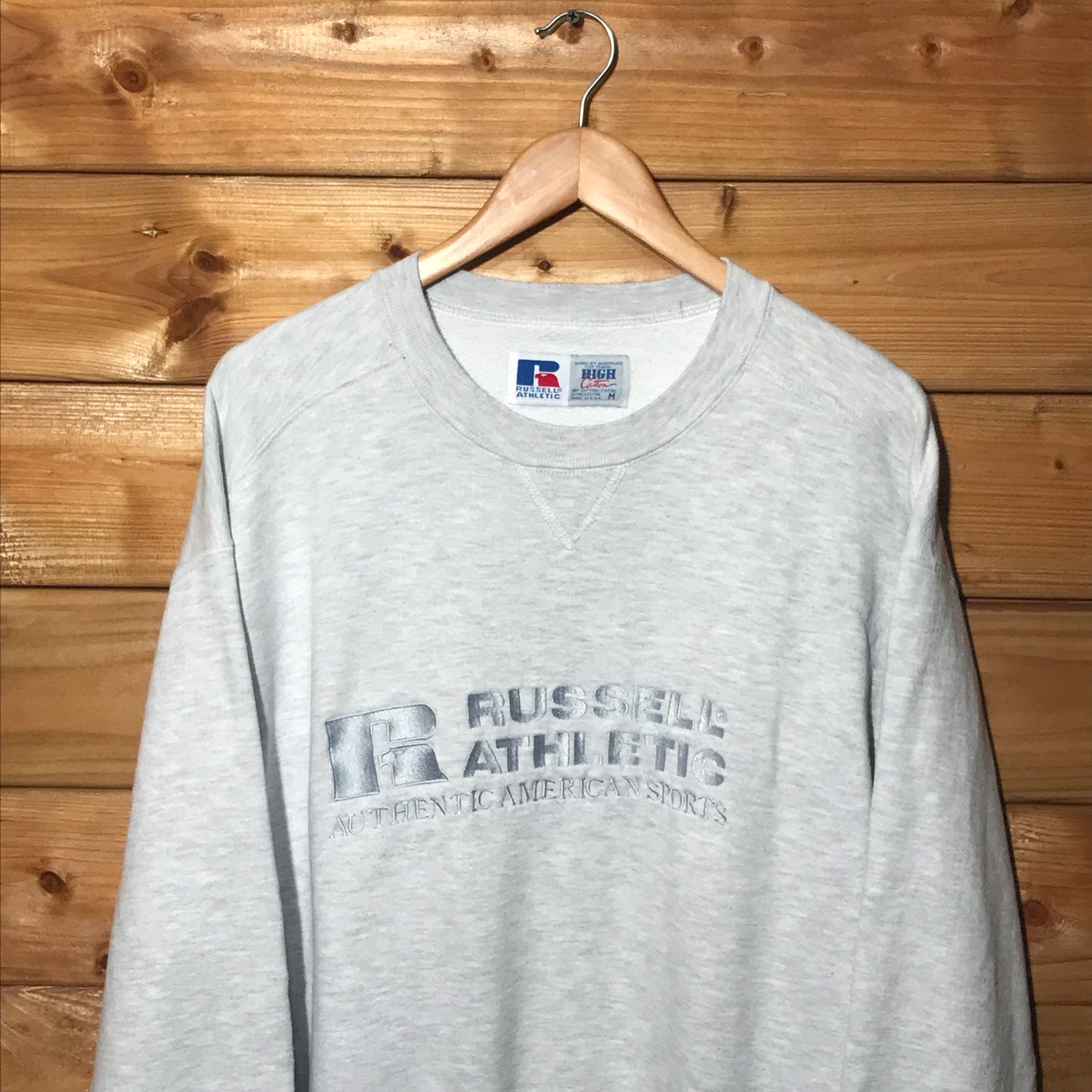 90s Russell Athletic Tonal Spellout sweatshirt